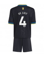 Otroške Nogometnih dresov Manchester United Matthijs de Ligt #4 Tretji 2025-26 Kratki rokavi (+ hlače)